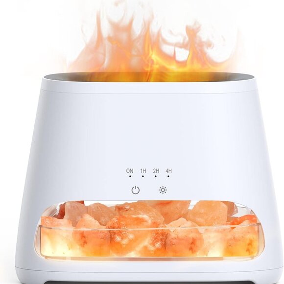 2-in-1 Himalayan Salt Lamp & Ultrasonic Essential Oil Diffuser, Aromatherapy Dif - Picture 1 of 13